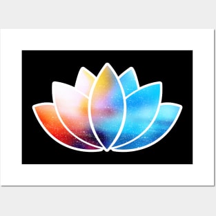 'Lotus Flower Om Namaste' Awesome Yoga Meditating Posters and Art